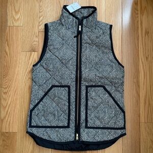 J.Crew Herringbone Quilted Puffer Vest XXS NWT